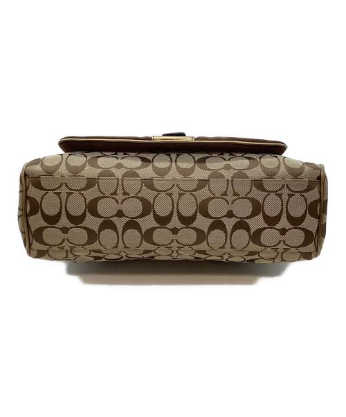 COACH（コーチ）COACH (コーチ) ハンドバッグ ブラウン×ゴールドの古着・服飾アイテム