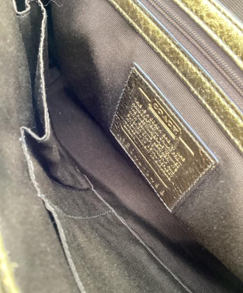 COACH（コーチ）COACH (コーチ) ハンドバッグ ブラウン×ゴールドの古着・服飾アイテム