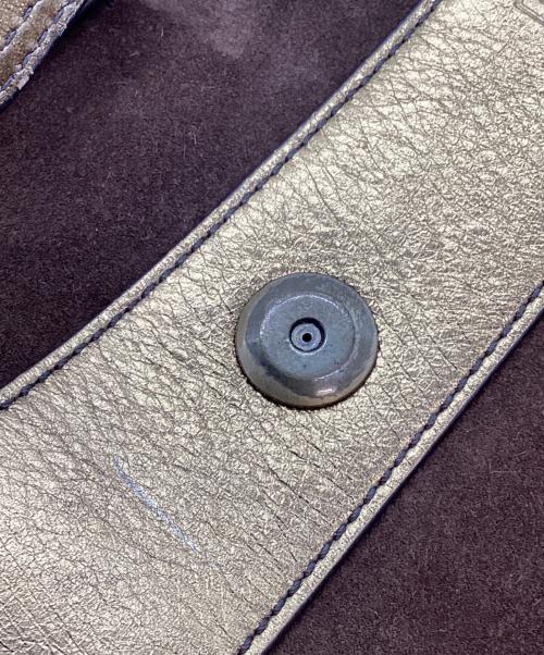COACH（コーチ）COACH (コーチ) ハンドバッグ ブラウン×ゴールドの古着・服飾アイテム
