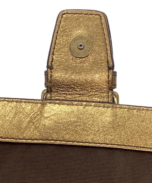 COACH（コーチ）COACH (コーチ) ハンドバッグ ブラウン×ゴールドの古着・服飾アイテム