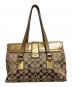 COACH (コーチ) ハンドバッグ ブラウン×ゴールド：13000円