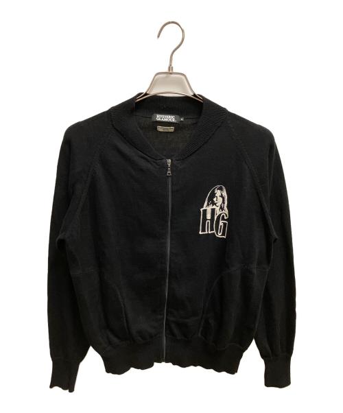 Hysteric Glamour（ヒステリックグラマー）Hysteric Glamour (ヒステリックグラマー) ジップアップリネンカーディガン 薄手カーディガン ブラック サイズ:SIZE Sの古着・服飾アイテム