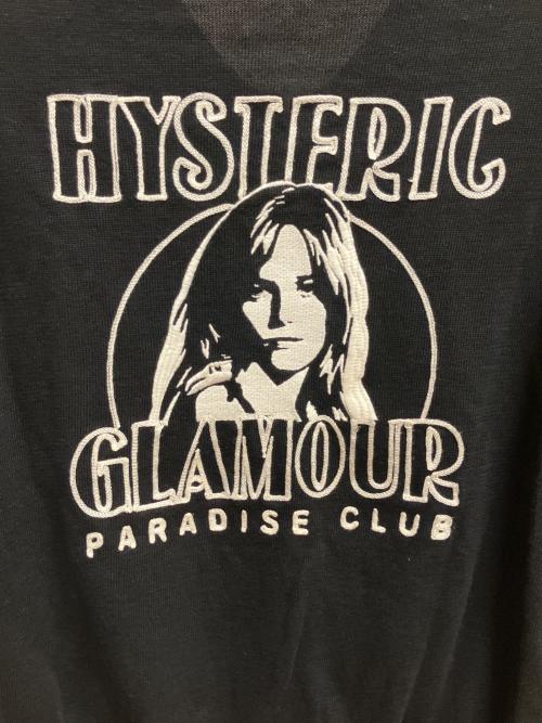 Hysteric Glamour（ヒステリックグラマー）Hysteric Glamour (ヒステリックグラマー) ジップアップリネンカーディガン 薄手カーディガン ブラック サイズ:SIZE Sの古着・服飾アイテム
