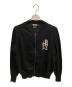 Hysteric Glamour（ヒステリックグラマー）の古着「ジップアップリネンカーディガン 薄手カーディガン」｜ブラック