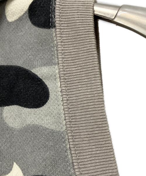 A BATHING APE（アベイシングエイプ）A BATHING APE (アベイシングエイプ) フーディーベスト グレー×ブラック サイズ:SIZE TALLの古着・服飾アイテム