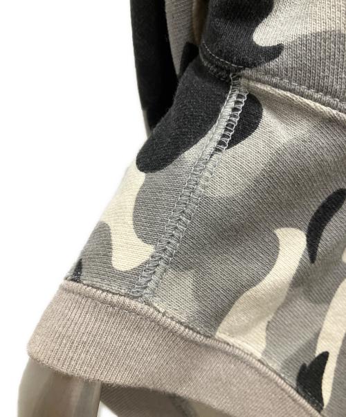 A BATHING APE（アベイシングエイプ）A BATHING APE (アベイシングエイプ) フーディーベスト グレー×ブラック サイズ:SIZE TALLの古着・服飾アイテム