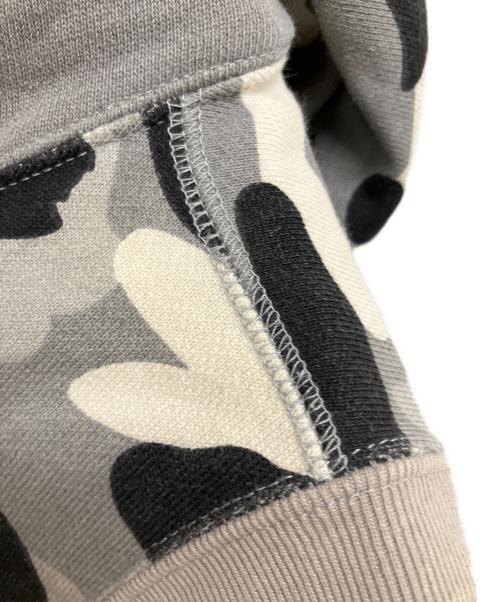 A BATHING APE（アベイシングエイプ）A BATHING APE (アベイシングエイプ) フーディーベスト グレー×ブラック サイズ:SIZE TALLの古着・服飾アイテム