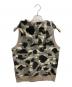 A BATHING APE (アベイシングエイプ) フーディーベスト グレー×ブラック サイズ:SIZE TALL：8000円