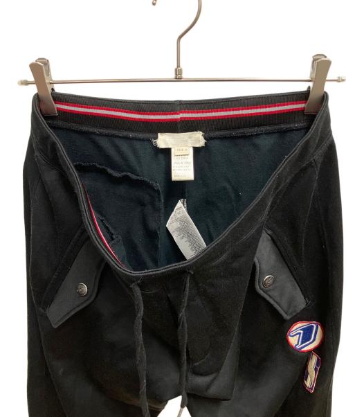 DIESEL（ディーゼル）DIESEL (ディーゼル) ジャージパンツ ブラック×レッド サイズ:SIZE Lの古着・服飾アイテム