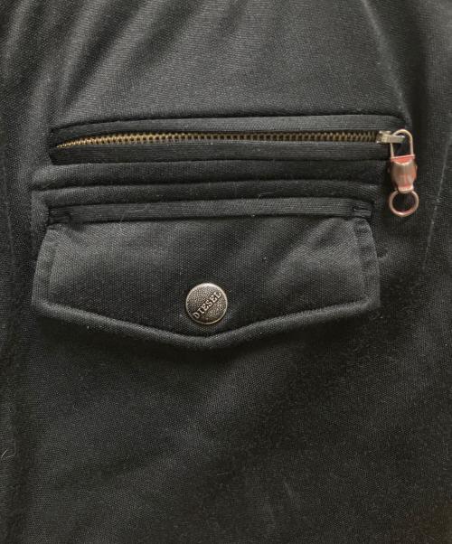 DIESEL（ディーゼル）DIESEL (ディーゼル) ジャージパンツ ブラック×レッド サイズ:SIZE Lの古着・服飾アイテム