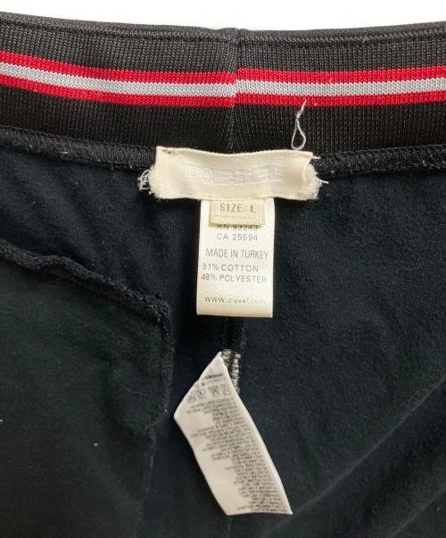 DIESEL（ディーゼル）DIESEL (ディーゼル) ジャージパンツ ブラック×レッド サイズ:SIZE Lの古着・服飾アイテム