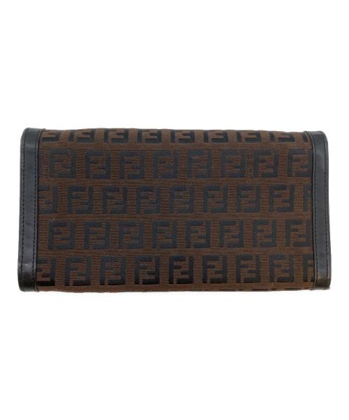 FENDI（フェンディ）FENDI (フェンディ) ズッキーノ 長財布 ブラウンの古着・服飾アイテム