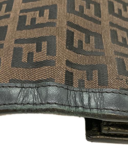 FENDI（フェンディ）FENDI (フェンディ) ズッキーノ 長財布 ブラウンの古着・服飾アイテム