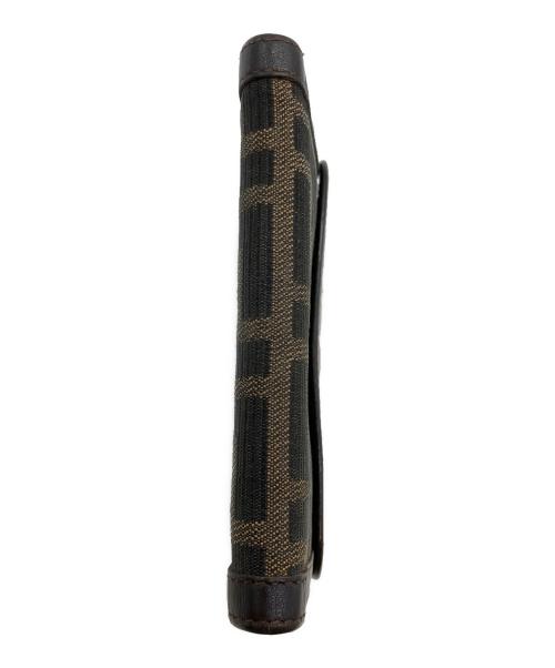 FENDI（フェンディ）FENDI (フェンディ) ズッカ 2つ折り財布 ブラウンの古着・服飾アイテム
