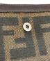 中古・古着 FENDI (フェンディ) ズッカ 2つ折り財布 ブラウン：10000円