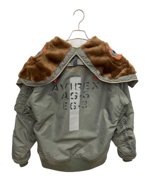 AVIREX（アヴィレックス）AVIREX (アヴィレックス) MA-1 REMODEL MARK2 フライトジャケット オリーブ サイズ:SIZE Lの古着・服飾アイテム