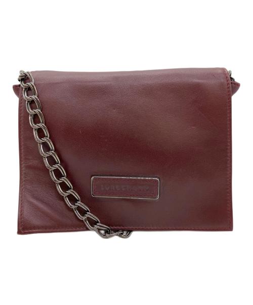 Kate Moss for LONGCHAMP（ケイトモス フォー ロンシャン）Kate Moss for LONGCHAMP (ケイトモス フォー ロンシャン) チェーンショルダーバッグ ワインレッドの古着・服飾アイテム