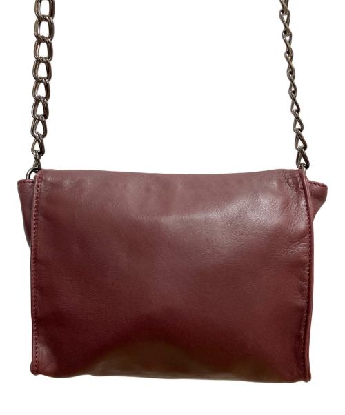 Kate Moss for LONGCHAMP（ケイトモス フォー ロンシャン）Kate Moss for LONGCHAMP (ケイトモス フォー ロンシャン) チェーンショルダーバッグ ワインレッドの古着・服飾アイテム