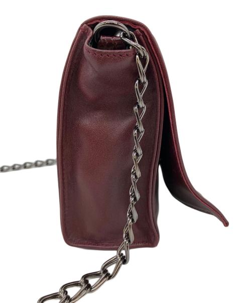 Kate Moss for LONGCHAMP（ケイトモス フォー ロンシャン）Kate Moss for LONGCHAMP (ケイトモス フォー ロンシャン) チェーンショルダーバッグ ワインレッドの古着・服飾アイテム