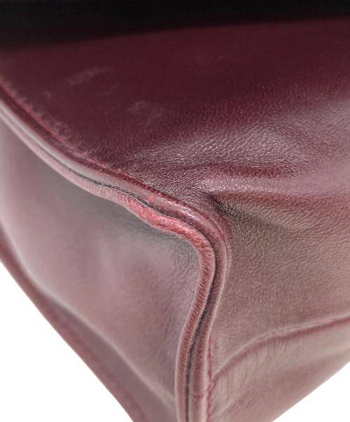 Kate Moss for LONGCHAMP（ケイトモス フォー ロンシャン）Kate Moss for LONGCHAMP (ケイトモス フォー ロンシャン) チェーンショルダーバッグ ワインレッドの古着・服飾アイテム