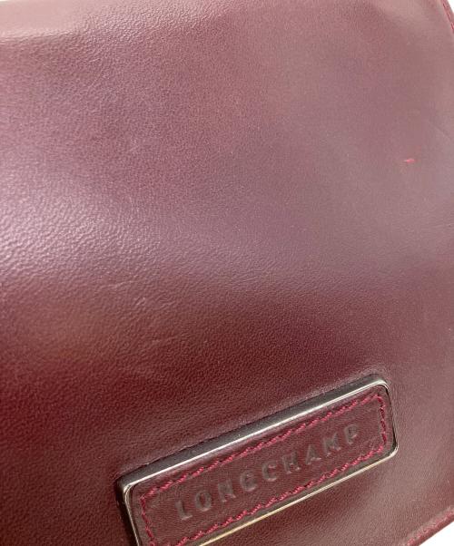 Kate Moss for LONGCHAMP（ケイトモス フォー ロンシャン）Kate Moss for LONGCHAMP (ケイトモス フォー ロンシャン) チェーンショルダーバッグ ワインレッドの古着・服飾アイテム
