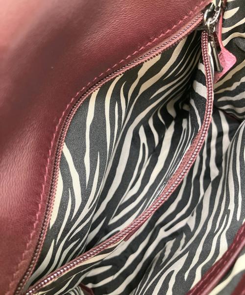 Kate Moss for LONGCHAMP（ケイトモス フォー ロンシャン）Kate Moss for LONGCHAMP (ケイトモス フォー ロンシャン) チェーンショルダーバッグ ワインレッドの古着・服飾アイテム