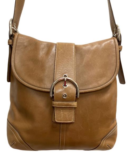 COACH（コーチ）COACH (コーチ) ソーホー スモール レザーダッフル ショルダーバッグ ブラウンの古着・服飾アイテム