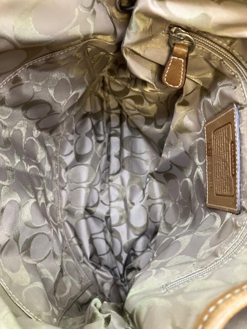 COACH（コーチ）COACH (コーチ) ソーホー スモール レザーダッフル ショルダーバッグ ブラウンの古着・服飾アイテム