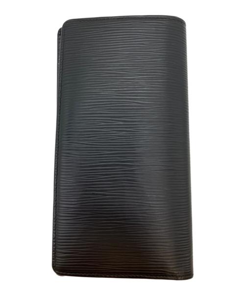 LOUIS VUITTON（ルイ ヴィトン）LOUIS VUITTON (ルイ ヴィトン) エピ ポルトフォイユ ブラザ 長財布 ブラックの古着・服飾アイテム