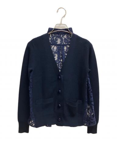 中古・古着通販】sacai (サカイ) バックレースカーディガン 薄手
