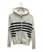 MONCLERモンクレール）の古着「MAGLIA CARDIGAN　ジップパーカー」｜ホワイト
