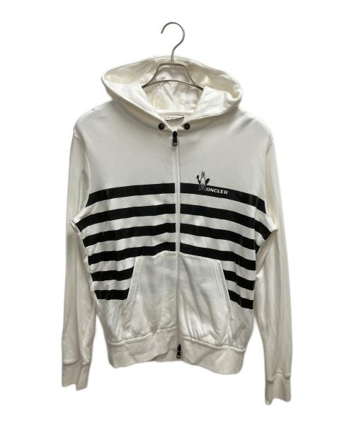 MONCLER（モンクレール）MONCLER (モンクレール) MAGLIA CARDIGAN　ジップパーカー ホワイト サイズ:SIZE Lの古着・服飾アイテム