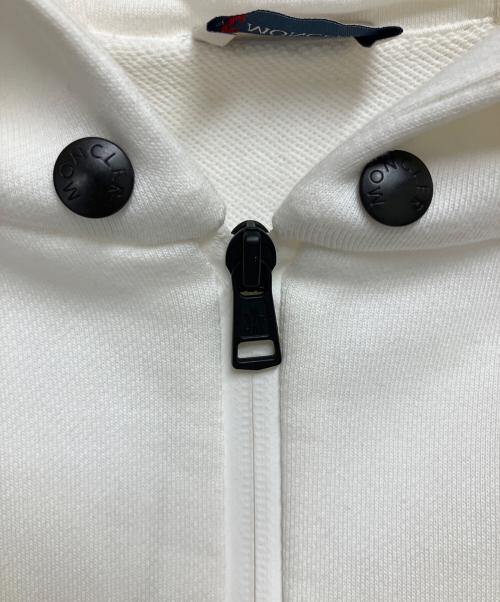 MONCLER（モンクレール）MONCLER (モンクレール) MAGLIA CARDIGAN　ジップパーカー ホワイト サイズ:SIZE Lの古着・服飾アイテム