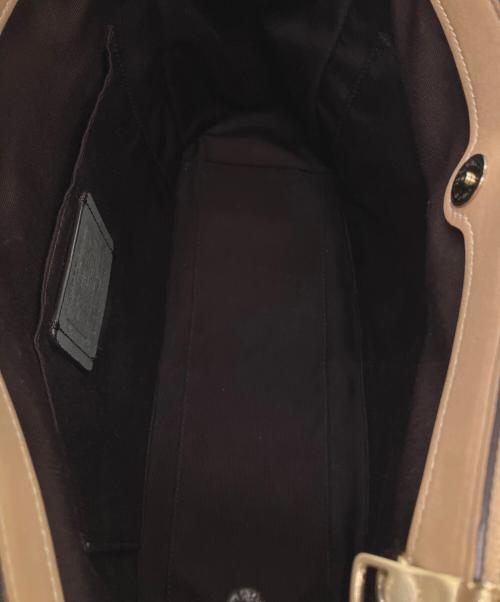 COACH（コーチ）COACH (コーチ) シグネチャー　2WAYバッグ ベージュの古着・服飾アイテム