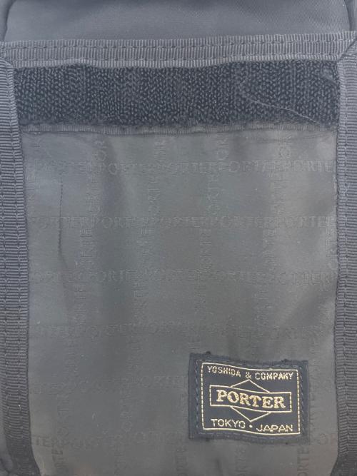 PORTER（ポーター）PORTER (ポーター) BLACK PATTERN MINI SHOULDER BAG 2WAYミニショルダーバッグ ブラックの古着・服飾アイテム