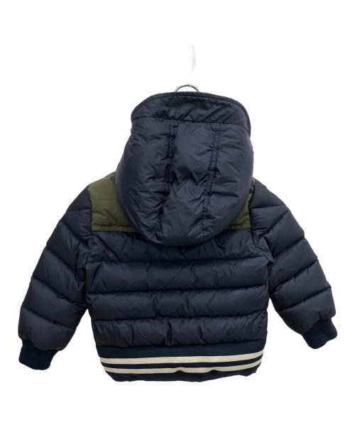 MONCLER（モンクレール）MONCLER (モンクレール) ダウンジャケット ネイビー×オリーブ サイズ:４anni/104cmの古着・服飾アイテム