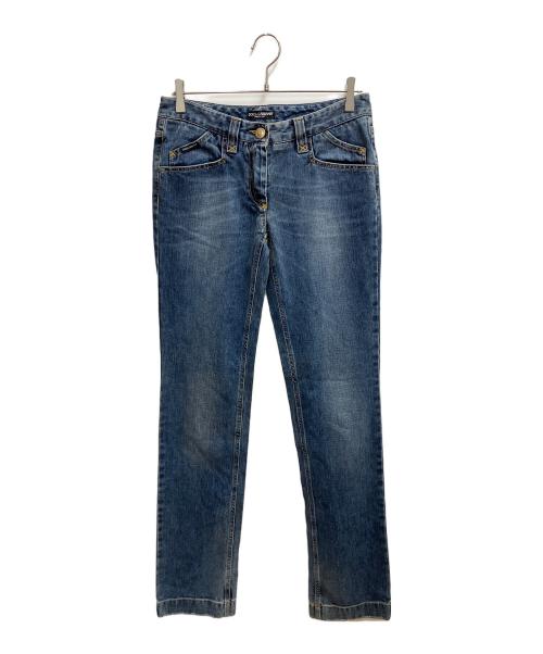 DOLCE & GABBANA（ドルチェ＆ガッバーナ）DOLCE & GABBANA (ドルチェ＆ガッバーナ) デニムパンツ ブルー サイズ:SIZE 不明の古着・服飾アイテム