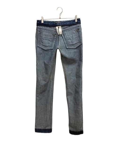 DOLCE & GABBANA（ドルチェ＆ガッバーナ）DOLCE & GABBANA (ドルチェ＆ガッバーナ) デニムパンツ ブルー サイズ:SIZE 不明の古着・服飾アイテム