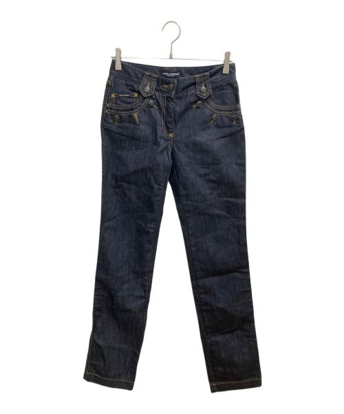 DOLCE & GABBANA（ドルチェ＆ガッバーナ）DOLCE & GABBANA (ドルチェ＆ガッバーナ) デニムパンツ ネイビー サイズ:SIZE 40 未使用品の古着・服飾アイテム