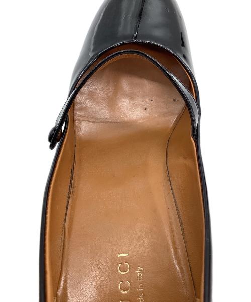 GUCCI（グッチ）GUCCI (グッチ) メリージェン プラットフォームパンプス ハイヒール ブラック サイズ:SIZE 38 1/2の古着・服飾アイテム