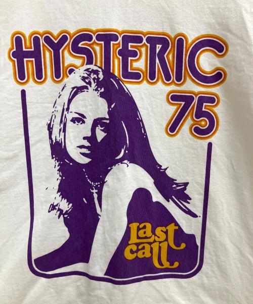 Hysteric Glamour（ヒステリックグラマー）Hysteric Glamour (ヒステリックグラマー) 長袖カットソー ホワイト サイズ:SIZE Lの古着・服飾アイテム