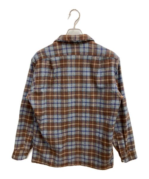 PENDLETON（ペンドルトン）PENDLETON (ペンドルトン) 長袖シャツ ブラウン×グレー サイズ:SIZE Mの古着・服飾アイテム