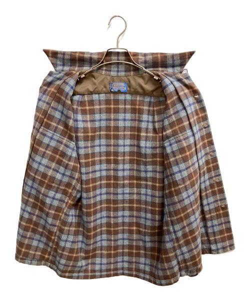 PENDLETON（ペンドルトン）PENDLETON (ペンドルトン) 長袖シャツ ブラウン×グレー サイズ:SIZE Mの古着・服飾アイテム