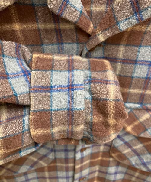 PENDLETON（ペンドルトン）PENDLETON (ペンドルトン) 長袖シャツ ブラウン×グレー サイズ:SIZE Mの古着・服飾アイテム