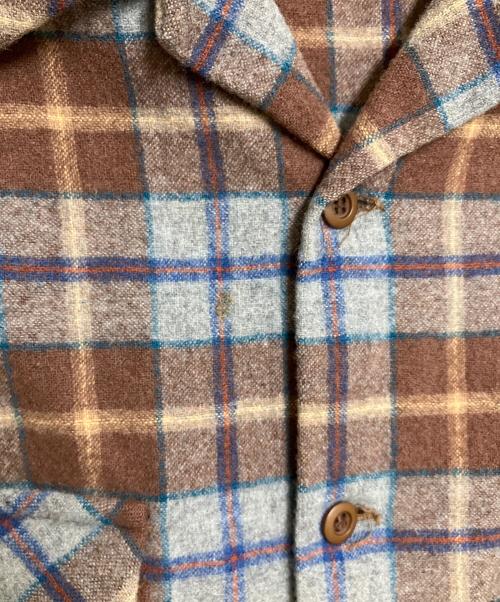 PENDLETON（ペンドルトン）PENDLETON (ペンドルトン) 長袖シャツ ブラウン×グレー サイズ:SIZE Mの古着・服飾アイテム