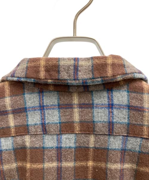 PENDLETON（ペンドルトン）PENDLETON (ペンドルトン) 長袖シャツ ブラウン×グレー サイズ:SIZE Mの古着・服飾アイテム