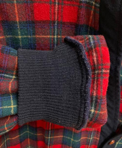 PENDLETON（ペンドルトン）PENDLETON (ペンドルトン) 厚手カーディガン レッド×グリーン サイズ:SIZE　Lの古着・服飾アイテム