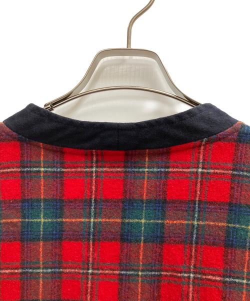PENDLETON（ペンドルトン）PENDLETON (ペンドルトン) 厚手カーディガン レッド×グリーン サイズ:SIZE　Lの古着・服飾アイテム
