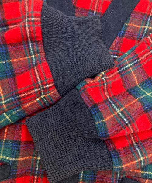 PENDLETON（ペンドルトン）PENDLETON (ペンドルトン) 厚手カーディガン レッド×グリーン サイズ:SIZE　Lの古着・服飾アイテム