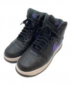 NIKEナイキ）の古着「AIR FORCE 1 HIGH ’07 LV8 “Hoops/Black/Purple” ハイカットスニーカー」｜ブラック×パープル